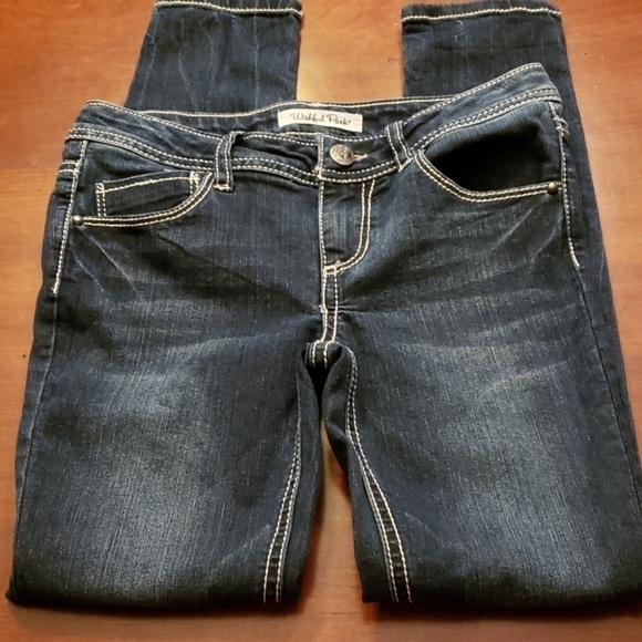 Wishful Park 8 Jeans Skinny Stretch Adjustable EUC - Picture 2 of 8